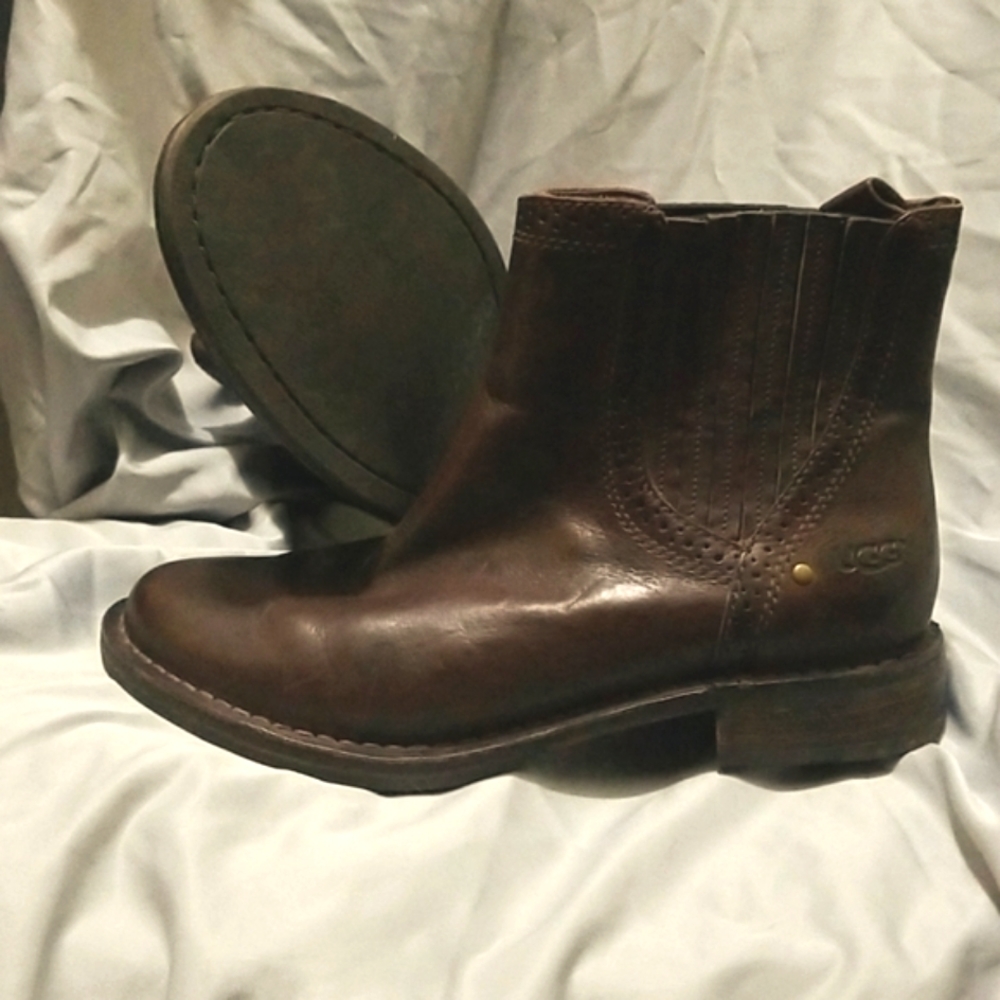 UGG leather booties